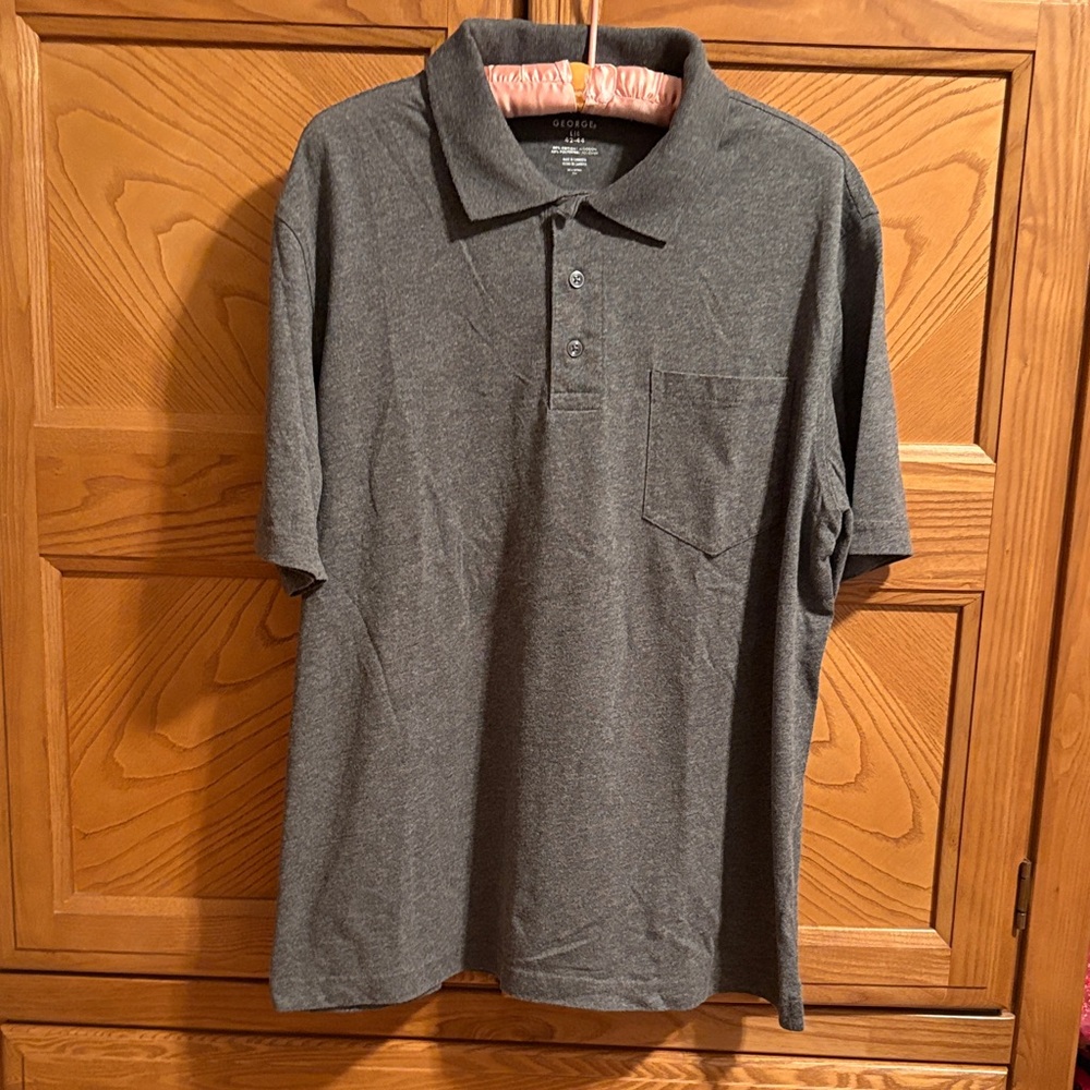 George Men's Charcoal Polo Shirt